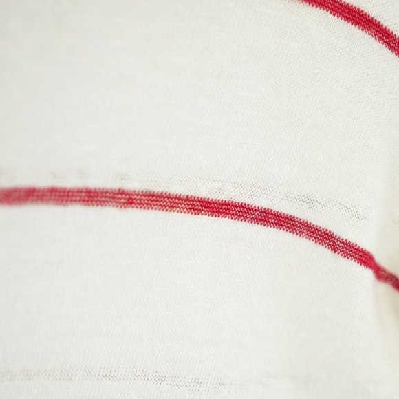 You Must Create Shelly White Striped Short-Sleeve Sweater - Picture 5 of 6